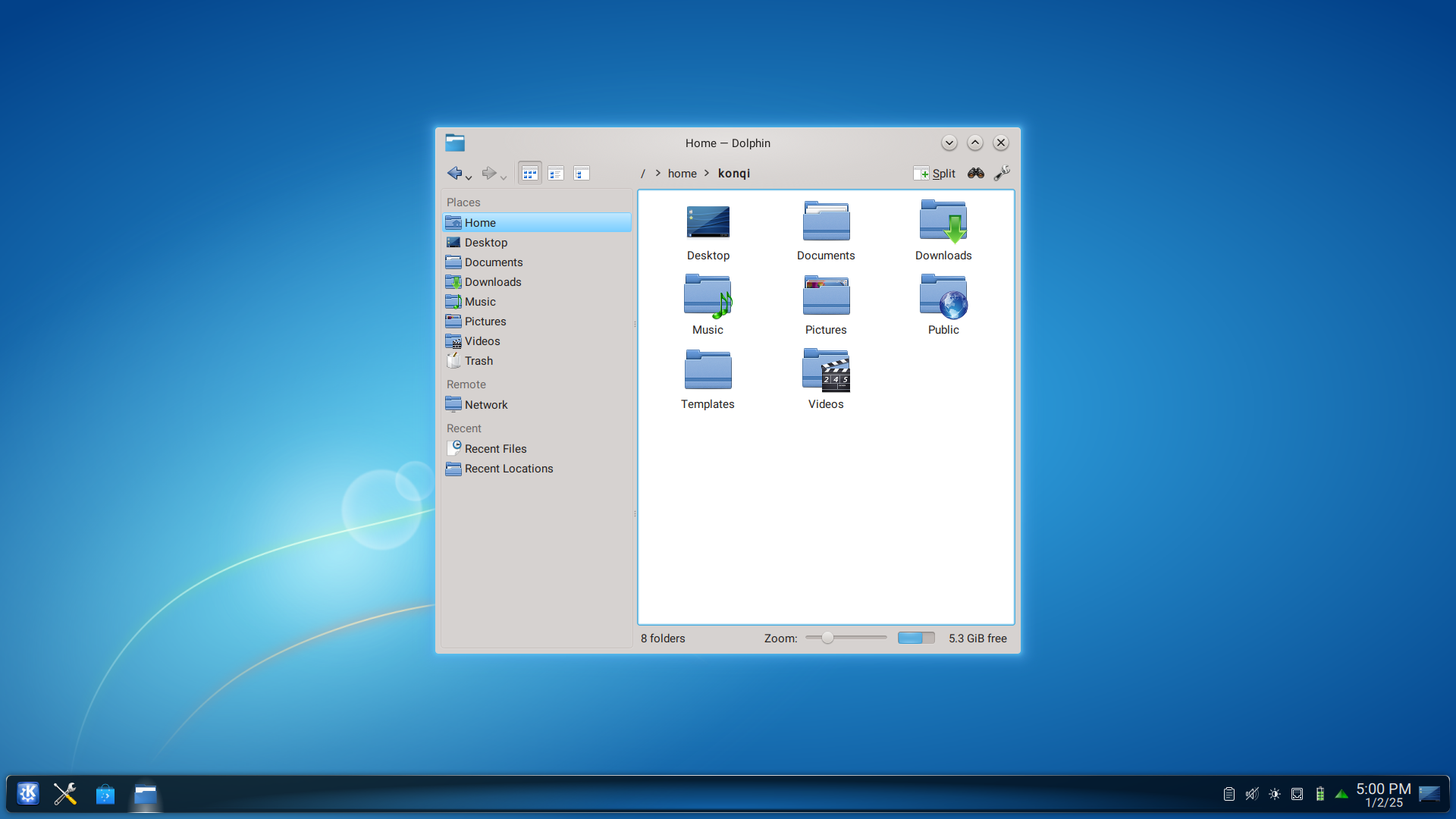 KDE 4 Oxygen theme running on KDE Plasma 6